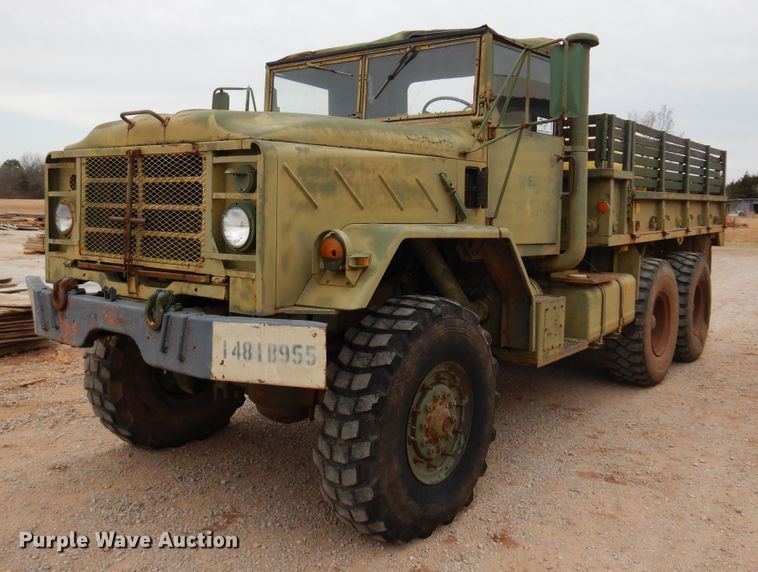 image for item DK4400 1984 Am General M923  flatbed truck