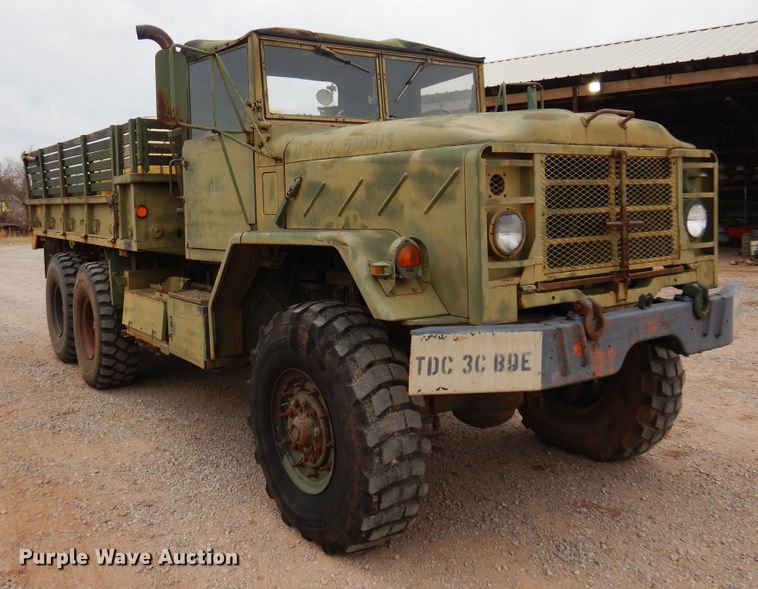 image for item DK4400 1984 Am General M923  flatbed truck