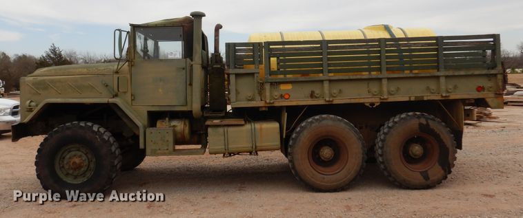 image for item DK4400 1984 Am General M923  flatbed truck