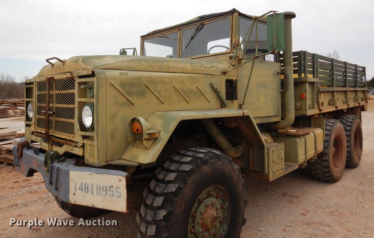 image for item DK4400 1984 Am General M923  flatbed truck