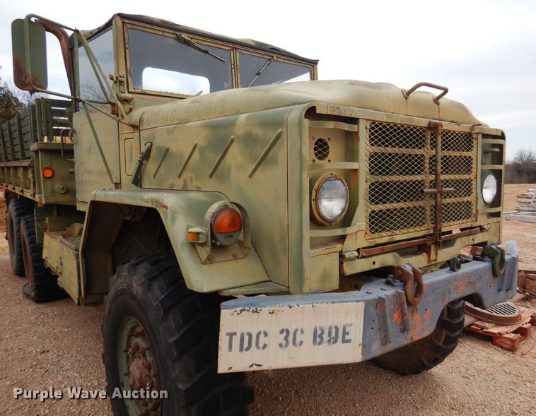 image for item DK4400 1984 Am General M923  flatbed truck