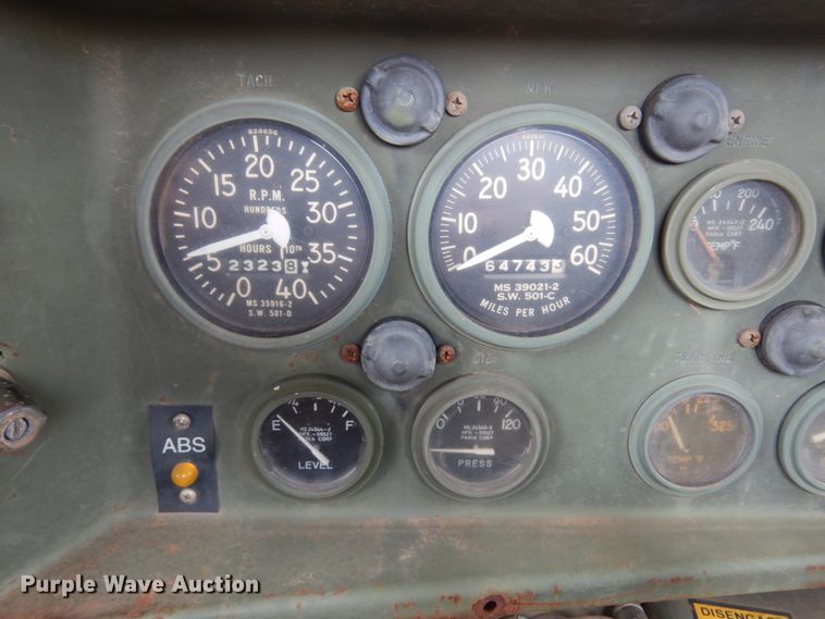 image for item DK4400 1984 Am General M923  flatbed truck