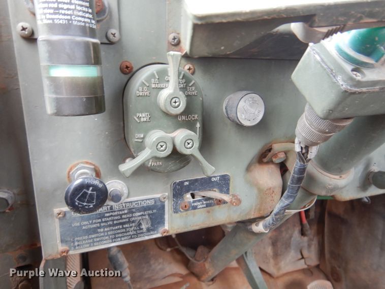 image for item DK4400 1984 Am General M923  flatbed truck