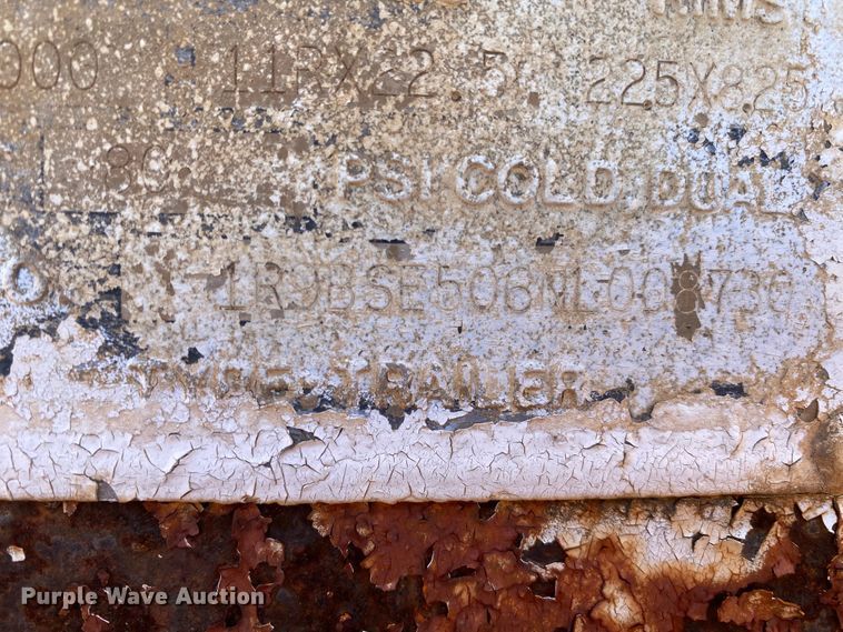 image for item IG9695 1992 Ranch Manufacturing Co  bottom dump trailer