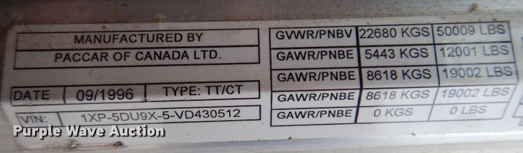 image for item JK9451 1997 Peterbilt 379  semi truck