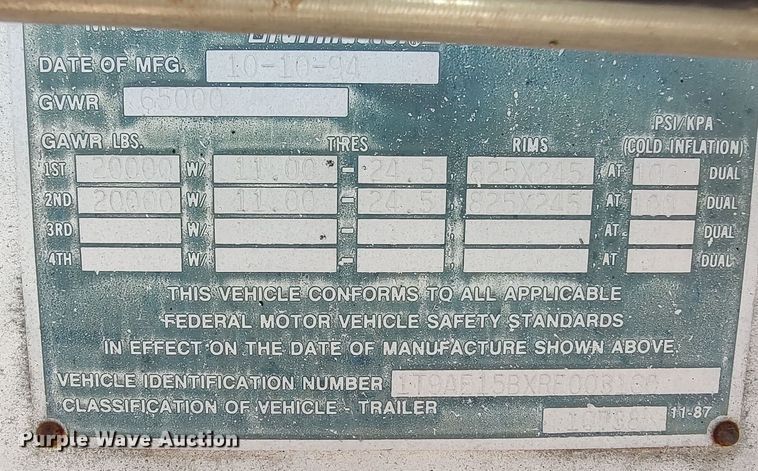 image for item JO9539 1994 Trailmaster Tanks  tank trailer