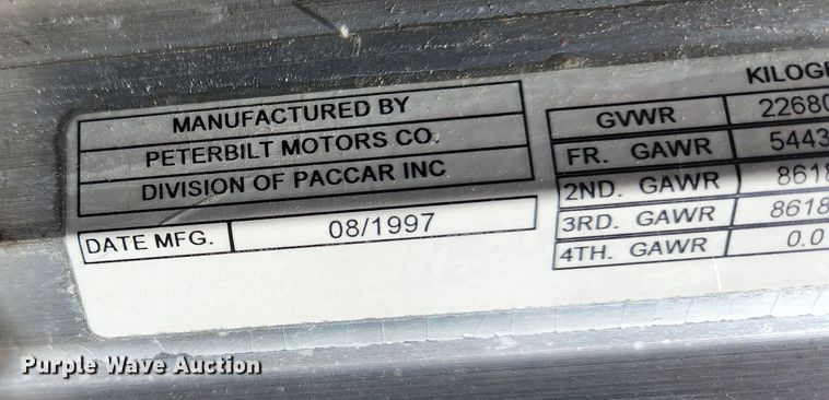 image for item KE9849 1998 Peterbilt 377  semi truck