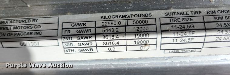 image for item KE9849 1998 Peterbilt 377  semi truck