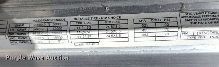 image for item KE9849 1998 Peterbilt 377  semi truck