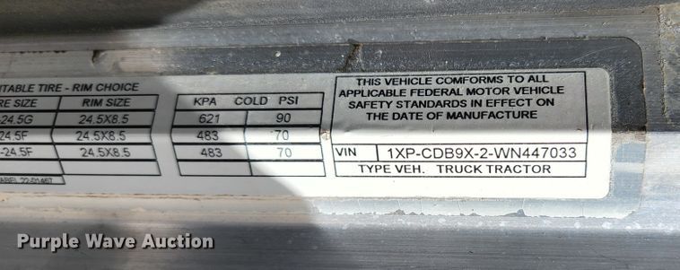 image for item KE9849 1998 Peterbilt 377  semi truck