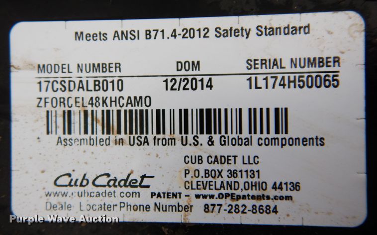 image for item DK0343 Cub Cadet Centipede X-10  ATV