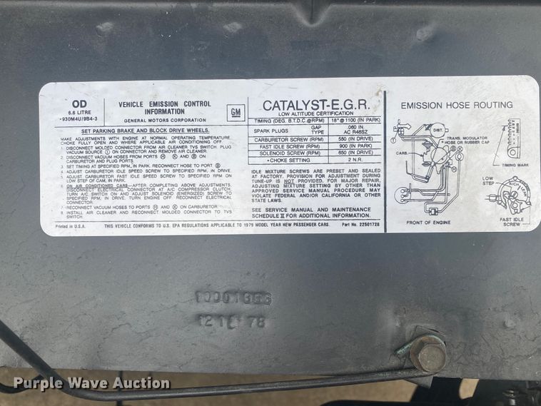 image for item DM4045 1979 Pontiac Trans Am