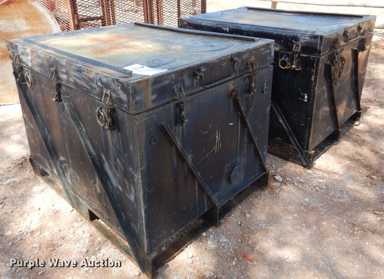 image for item DN0254 (2) metal storage boxes