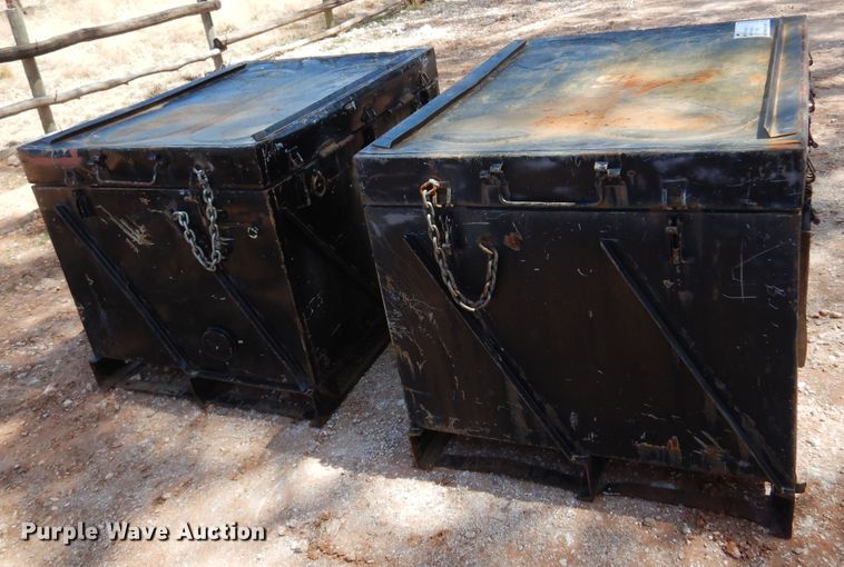 image for item DN0254 (2) metal storage boxes