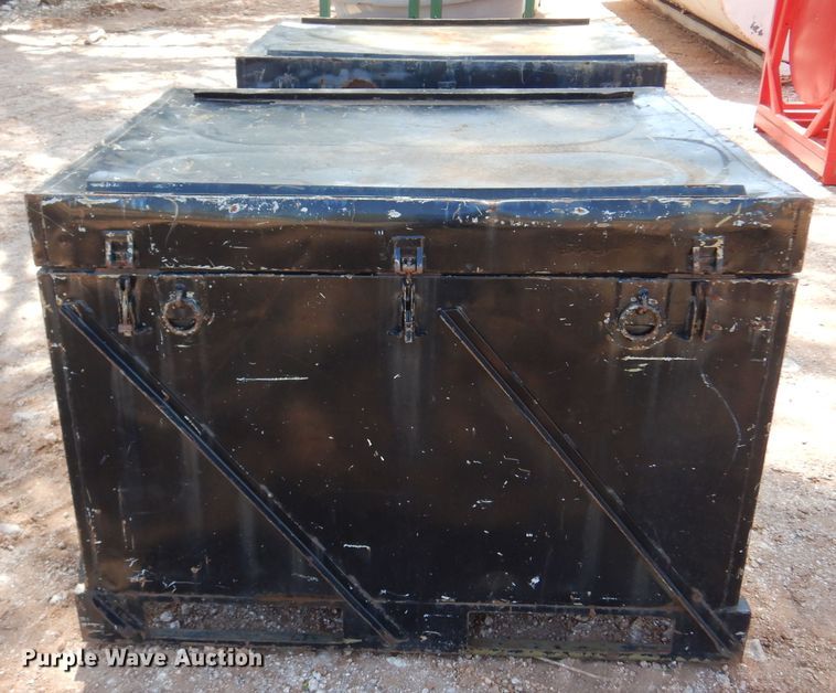 image for item DN0254 (2) metal storage boxes