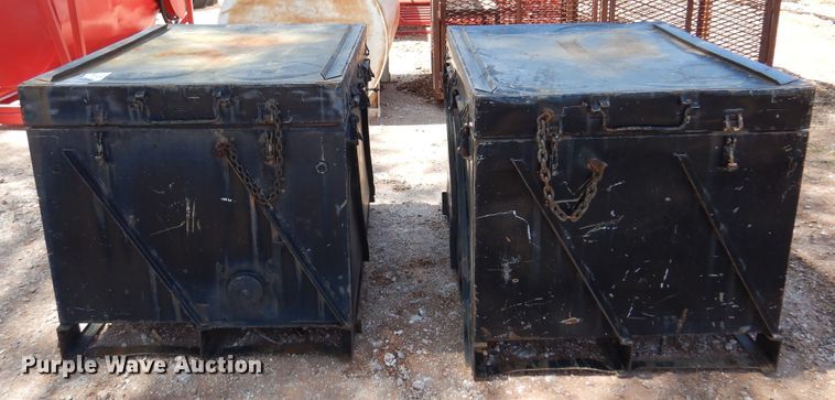 image for item DN0254 (2) metal storage boxes