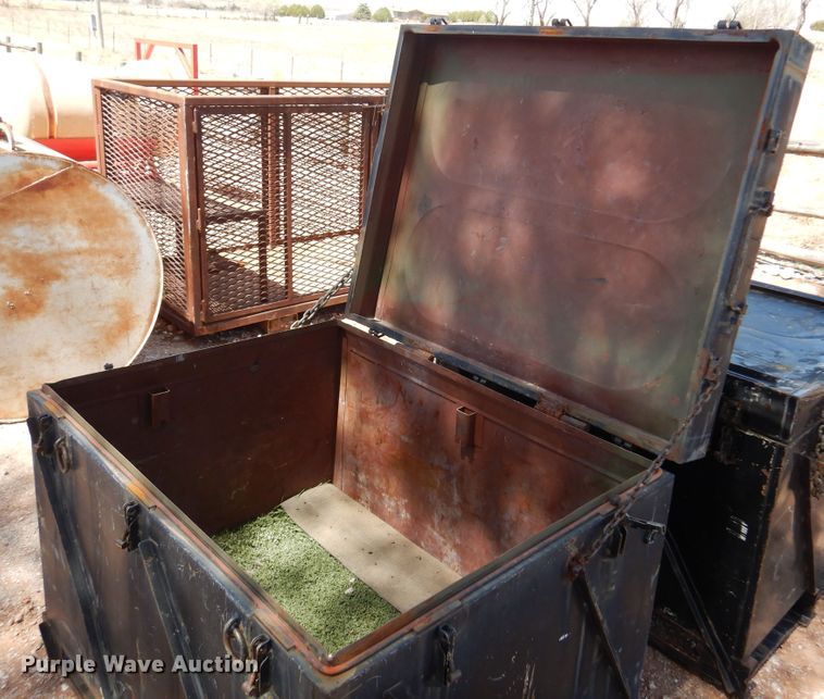 image for item DN0254 (2) metal storage boxes