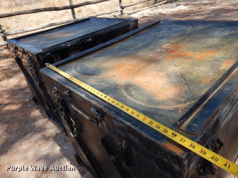 image for item DN0254 (2) metal storage boxes