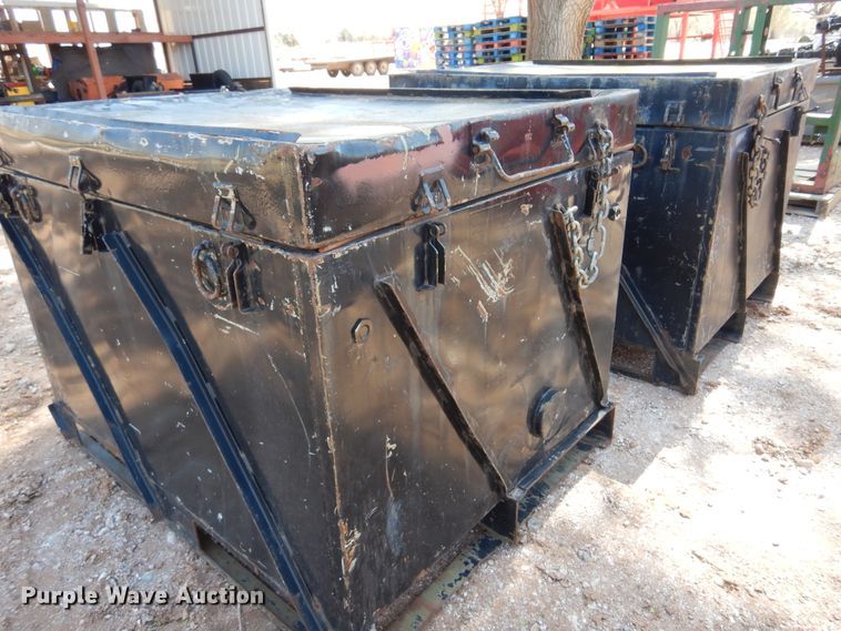 image for item DN0254 (2) metal storage boxes