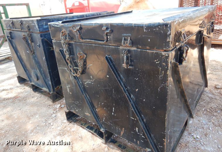 image for item DN0254 (2) metal storage boxes