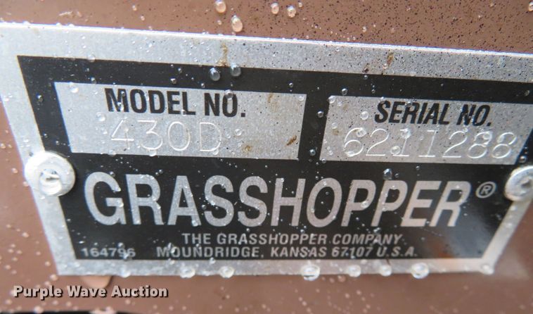 image for item DN7955 2011 Grasshopper 430D  ZTR lawn mower