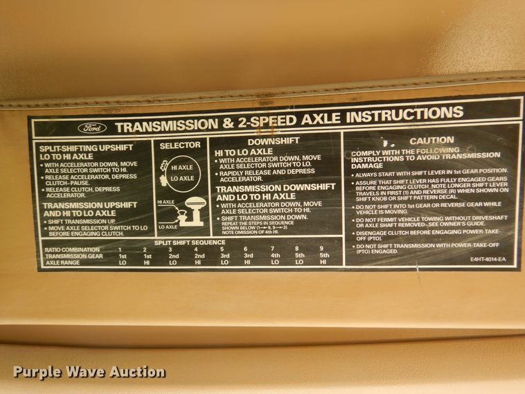 image for item DP3922 1985 Ford F700  dump flatbed truck