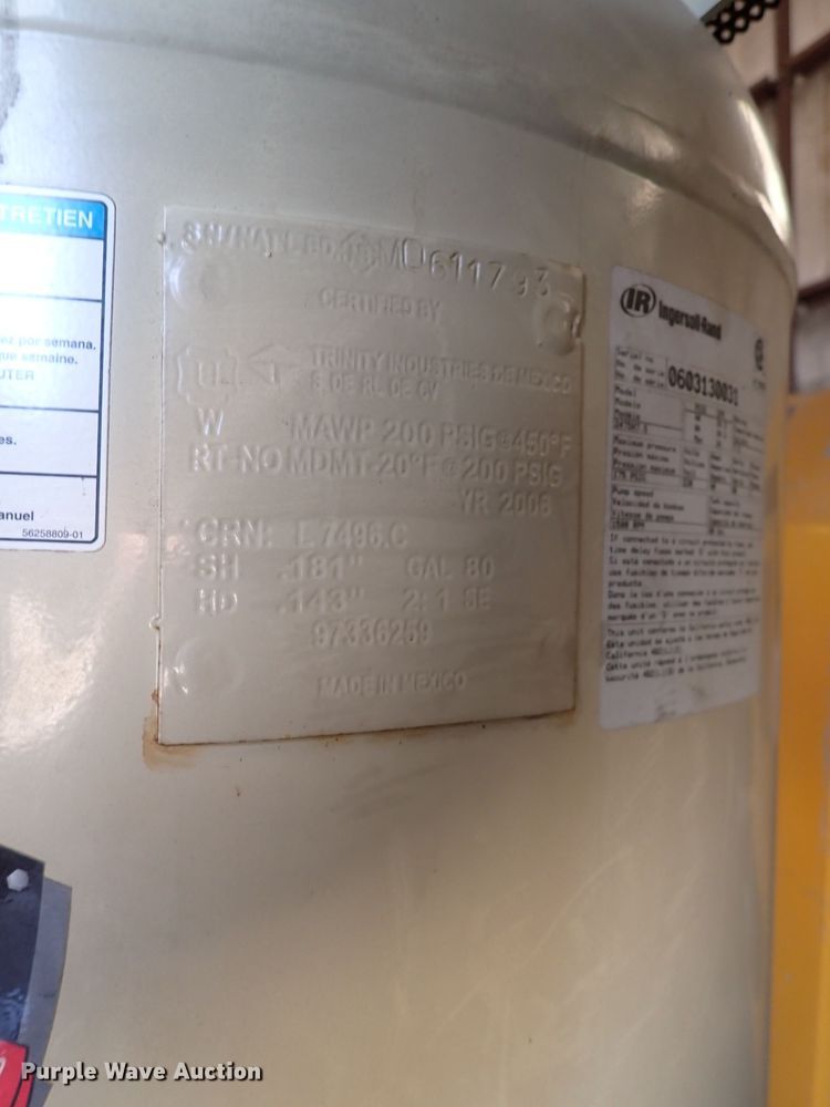 image for item DP4591 Ingersoll Rand 2475  air compressor