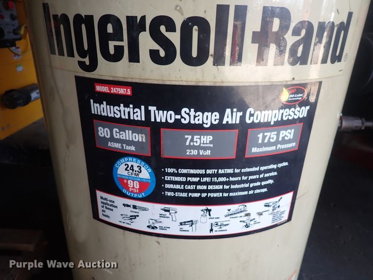 image for item DP4592 Ingersoll Rand 2475  air compressor
