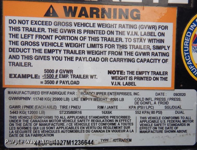 image for item DR0331 2021 Diamond C  equipment trailer