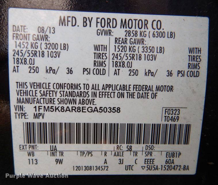 image for item DS8009 2014 Ford Explorer Police Interceptor  SUV