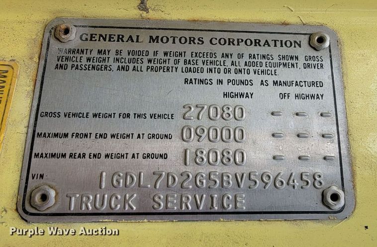 image for item HF9335 1981 GMC Sierra  pumper fire truck