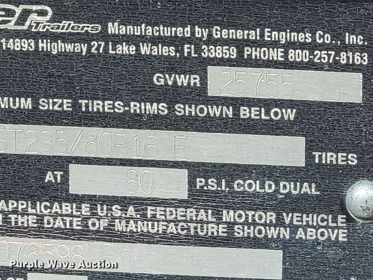 image for item HF9337 2013 Eager Beaver 10HDB-PT  flatbed trailer