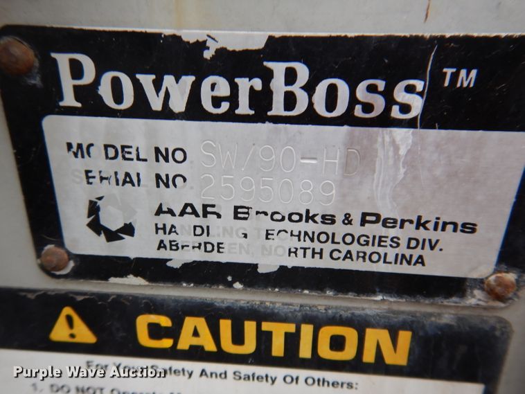 image for item JK9382 Powerboss SW99  street sweeper