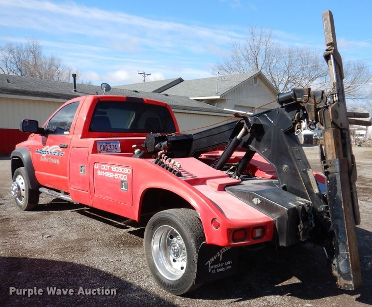 image for item JK9420 2010 Dodge Ram 5500HD  tow truck