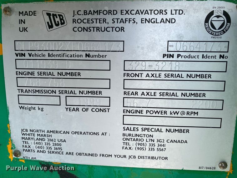 image for item JN9279 JCB  forklift