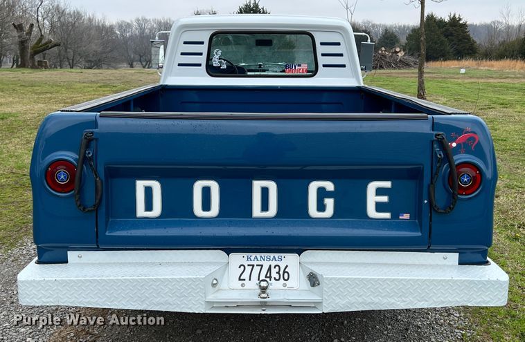 image for item JQ9067 1965 Dodge D100  pickup truck