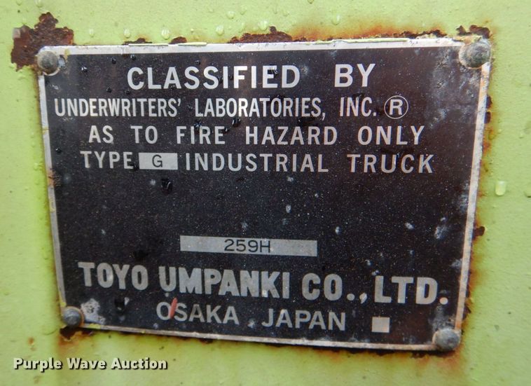 image for item JS9587 TCM FHG36N8  forklift