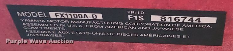image for item KC9772 2005 Yamaha FX1100A-D  personal watercraft