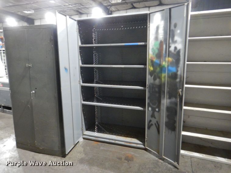 image for item KE9016 (6) metal storage cabinets