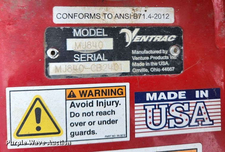 image for item KE9723 Ventrac MJ840  mower deck