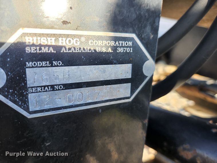 image for item KE9791 Bush Hog 765H  backhoe attachment