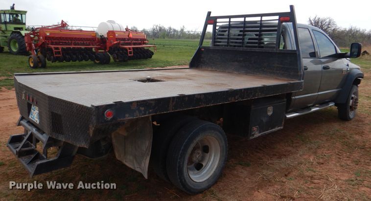 image for item KP9195 2008 Dodge Ram 4500  Quad Cab dump flatbed truck