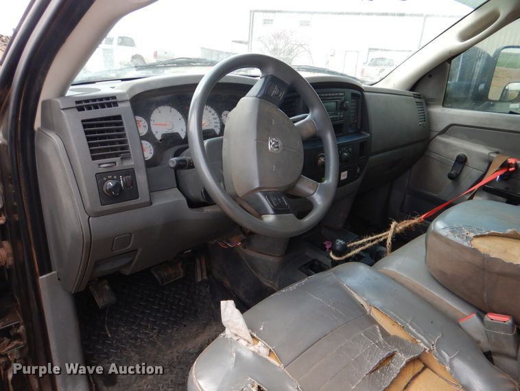 image for item KP9195 2008 Dodge Ram 4500  Quad Cab dump flatbed truck