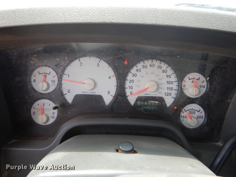 image for item KP9195 2008 Dodge Ram 4500  Quad Cab dump flatbed truck