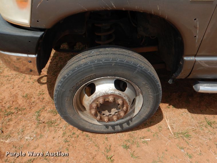 image for item KP9195 2008 Dodge Ram 4500  Quad Cab dump flatbed truck