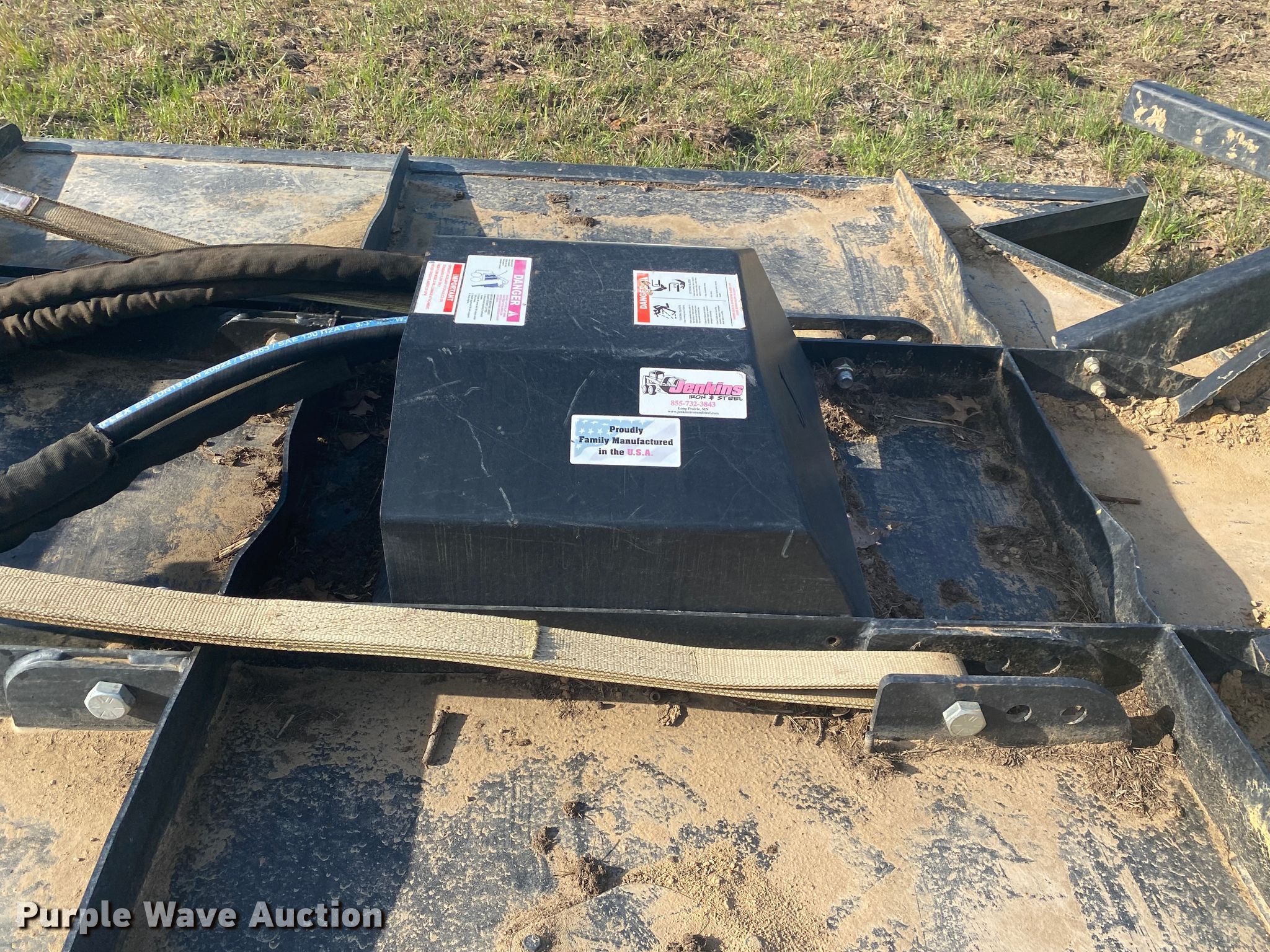 Jenkins Iron & Steel 7' W skid steer brush mower in Seminole, OK Item