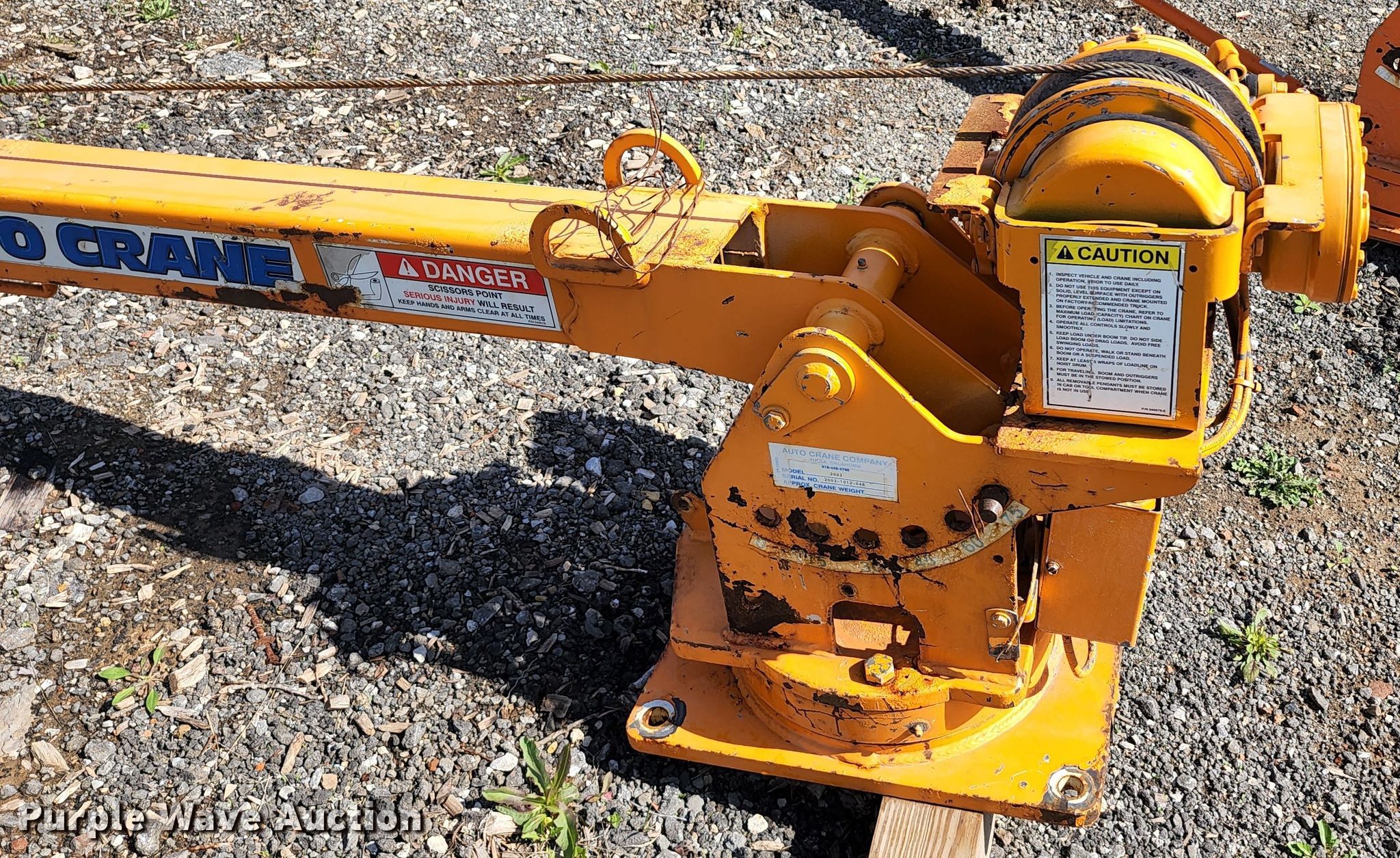 Auto Crane 2003 crane in Independence, MO Item KT9804 sold Purple Wave