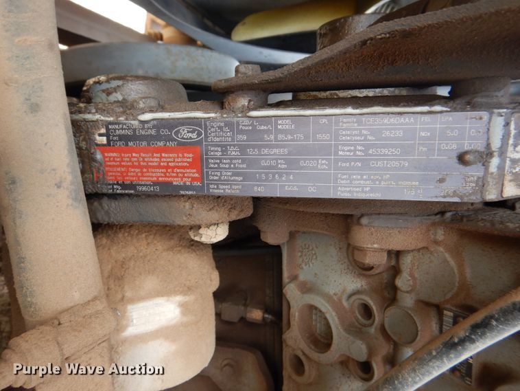 image for item DH7347 1997 Ford F800  water truck