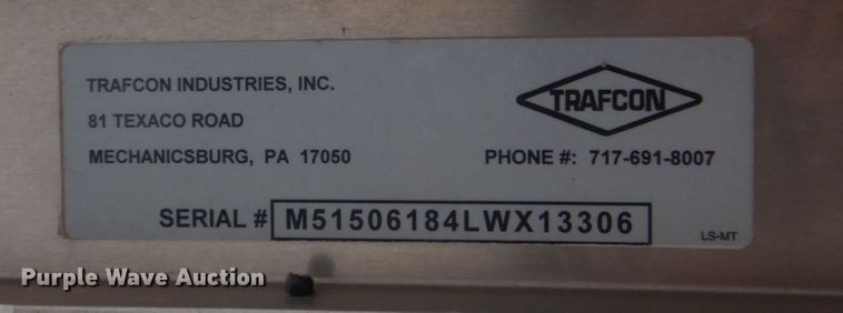 image for item DH7363 2018 Gregory TTMA-100  crash attenuator trailer