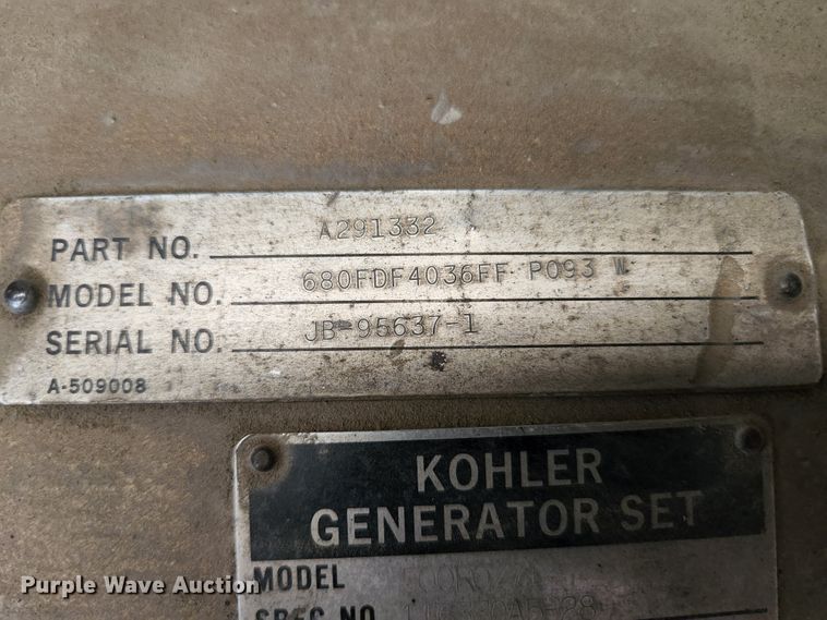 image for item DI1218 Kohler 500R0Z71  generator